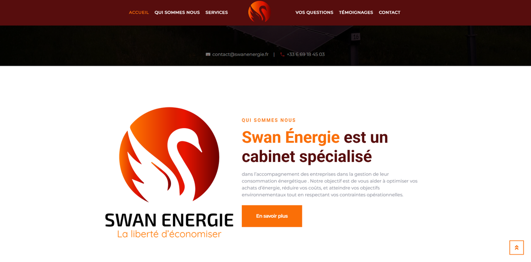 Swan Energie - Site vitrine